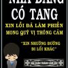 Bảng xin đường có tang