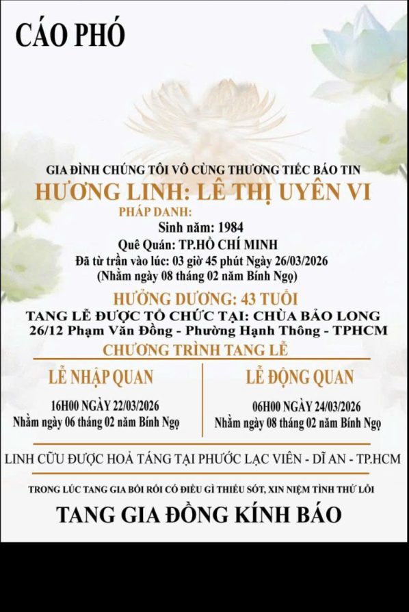 Cáo phó phật giáo