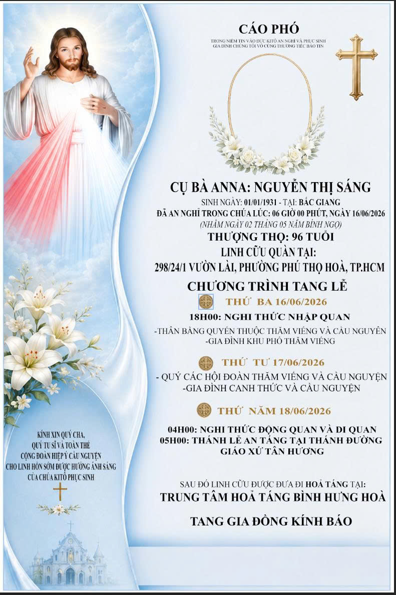 Cáo phó công giáo